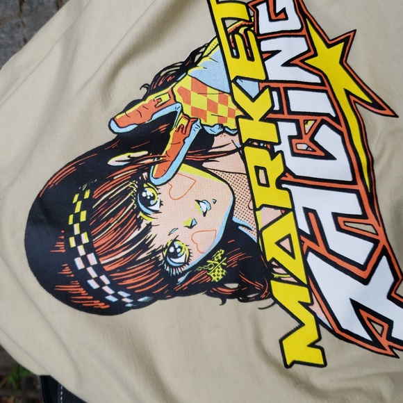 💥BUY 2 GET 1 FREE Market UO Exclusive On Any Sunday Tee Shirts, Size M & L, Tan - Picture 8 of 8